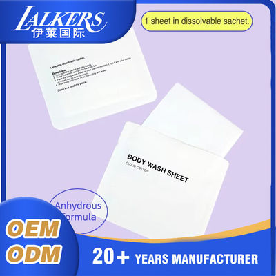 Guter Preis Private Label Duschlaken biologisch abbaubares Körperwaschpapier Umweltfreundlich Online