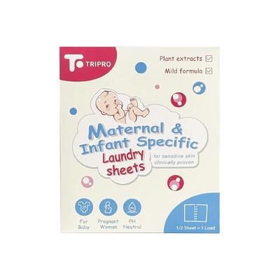 Tragbare, wasserlösliche Baby-Waschmittelblätter aus biologisch abbaubarem Papier