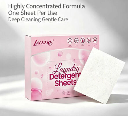 Guter Preis Umweltfreundliche Waschmittelbleche mit starker Reinigung und anpassbarem Duft zur tiefen Fleckenentfernung Online