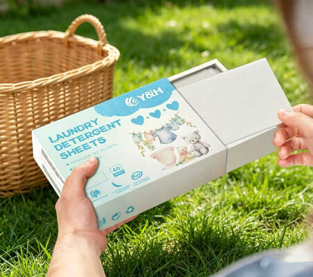 Umweltfreundliche Waschmittelbleche mit starker Reinigung und anpassbarem Duft für harte Flecken
