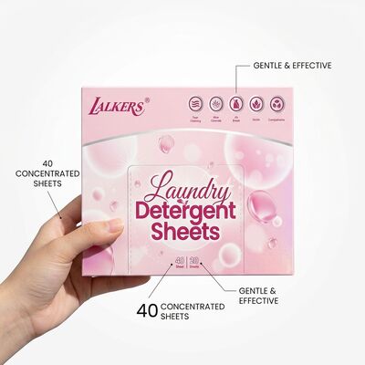 Hypoallergenes, plastikfreies, ultra-konzentriertes Waschmittel-Blatt für sichere Babykleidung