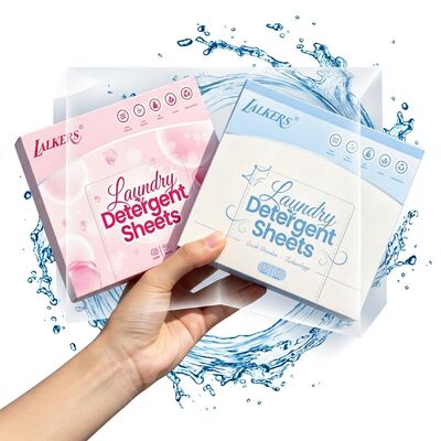 Guter Preis Paraben- und phosphatfreie Waschmittelblätter auf 100 % pflanzlicher Basis mit Zero-Waste-Verpackung Online