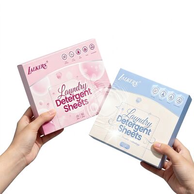Guter Preis 100% pflanzliche Öko-Wäschebleche mit Null-Abfall-Verpackung und vorgemessenen Waschmittelstreifen Online