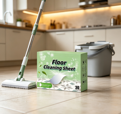Guter Preis Biologisch abbaubares Bodenreinigungsblech mit pflanzlichem Tensid und 11x14 cm pro Streifen für umweltfreundliches Mopping online